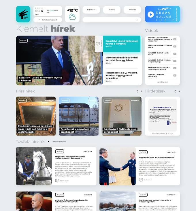 Nagyatadihirek.hu - Nagyatádi hírek - reszponzív honlapkészítés