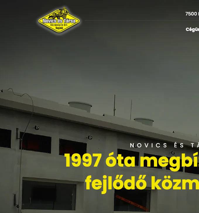 Novicskft.hu Céges weboldal készítés
