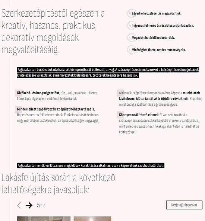 nvngipszkartonozas.hu - Teljeskörű lakásfelújítás - reszponzív honlapkészítés