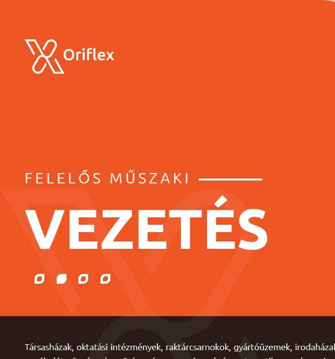 Oriflex.hu - Épületvillamosági tervezés - reszponzív honlapkészítés