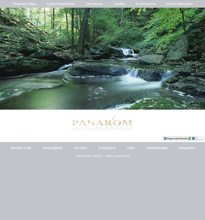 panarom.hu weboldal programozása