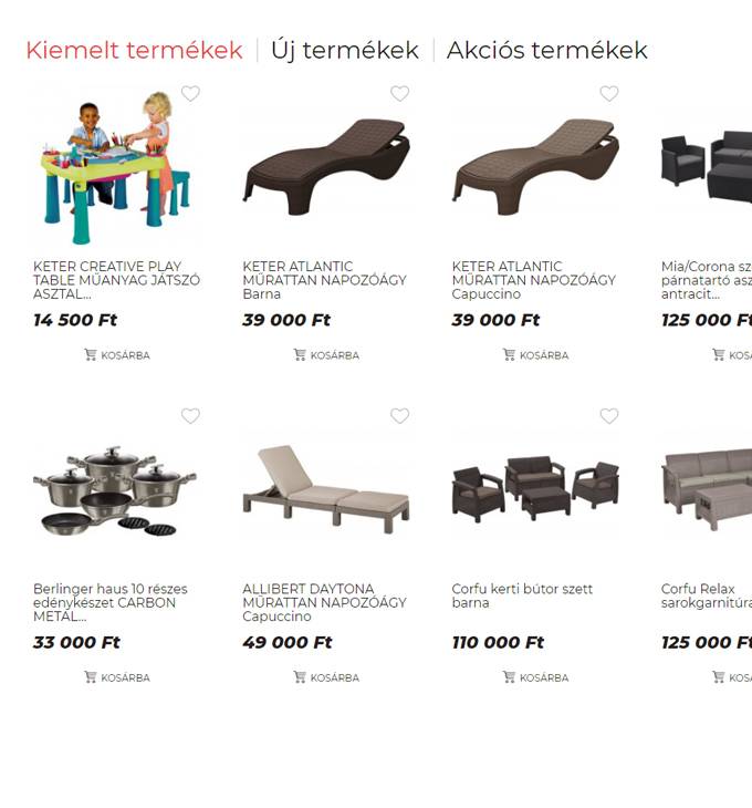 Poly-market.hu - Kerti bútor, kerti termék, háztartási elem - reszponzív webáruház készítés Poly-market.hu - Kerti bútor, kerti termék, háztartási elem - reszponzív webáruház készítés