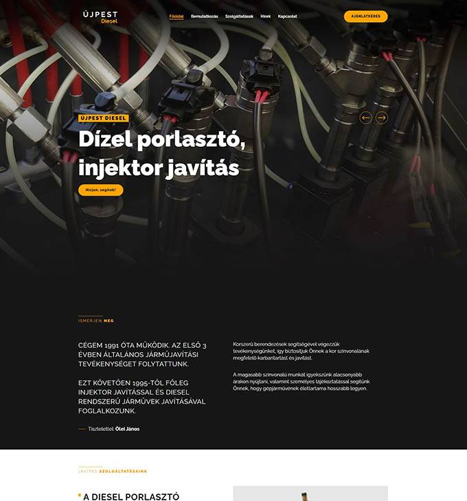 Porlaszto-javitas.hu - Porlasztó, injektor, szivattyú javítás, felújítás Budapest - reszponzív honlapkészítés