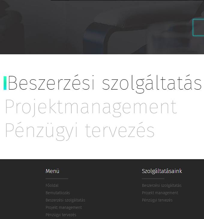 Rdbhungary.hu beszerzési szolgáltatásokat végző reszponzív weboldal készítése