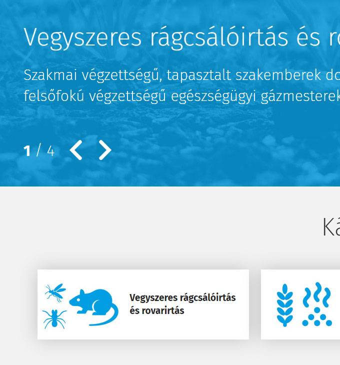 Sabotox.hu - rágcsálóirtás, rovarirtás, terménygázosítás - reszponzív honlapkészítés