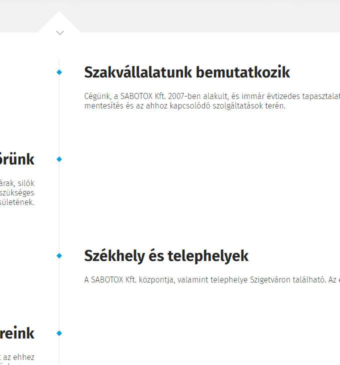 Sabotox.hu - rágcsálóirtás, rovarirtás, terménygázosítás - reszponzív honlapkészítés