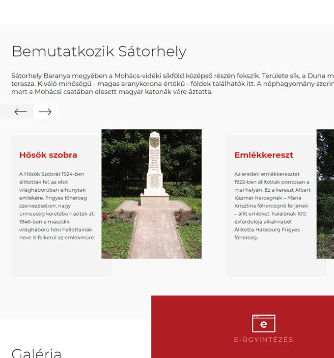 Satorhely.hu - Reszponzív önkormányzati honlapkészítés