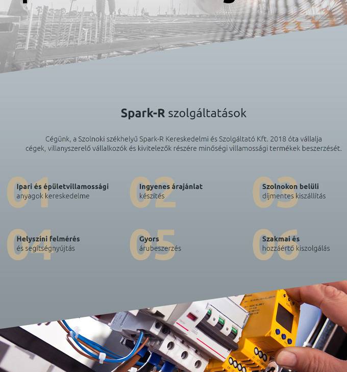 Sparkr.hu - Villamossági és világítástechnikai termékek Szolnokon - reszponzív honlapkészítés
