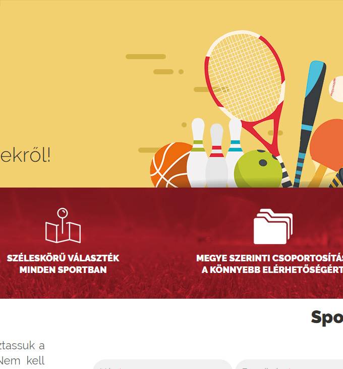 Sportkedvezmenyek.hu - Sport kedvezmények - reszponzív honlapkészítés