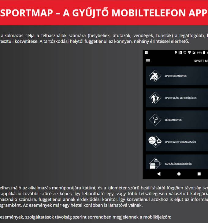 Sportmap.hu - Az applikáció reszponzív honlapjának elkészítése