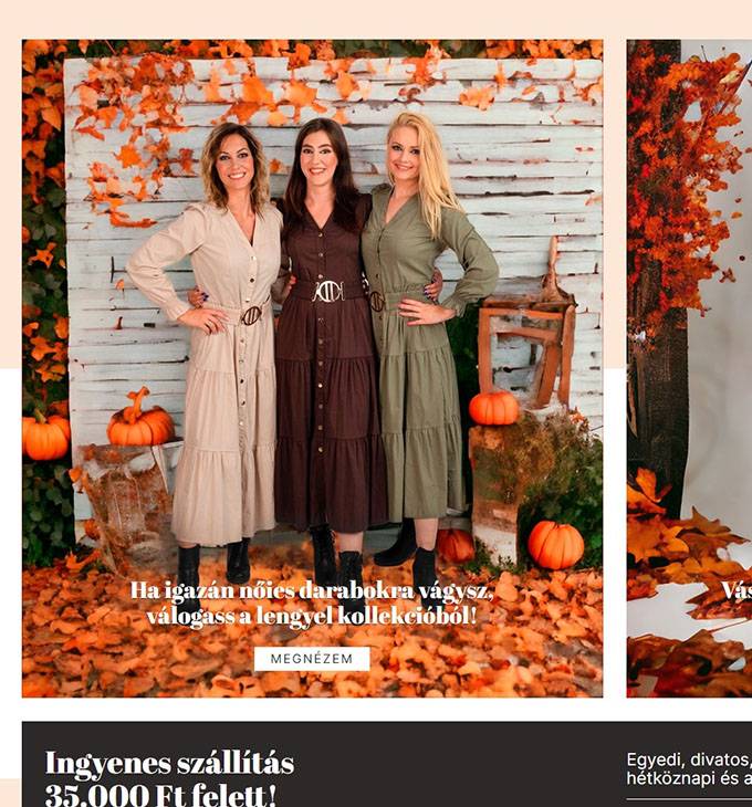 Stellyboutique.hu - Női ruha webshop, online divat bolt - reszponzív webáruház készítés