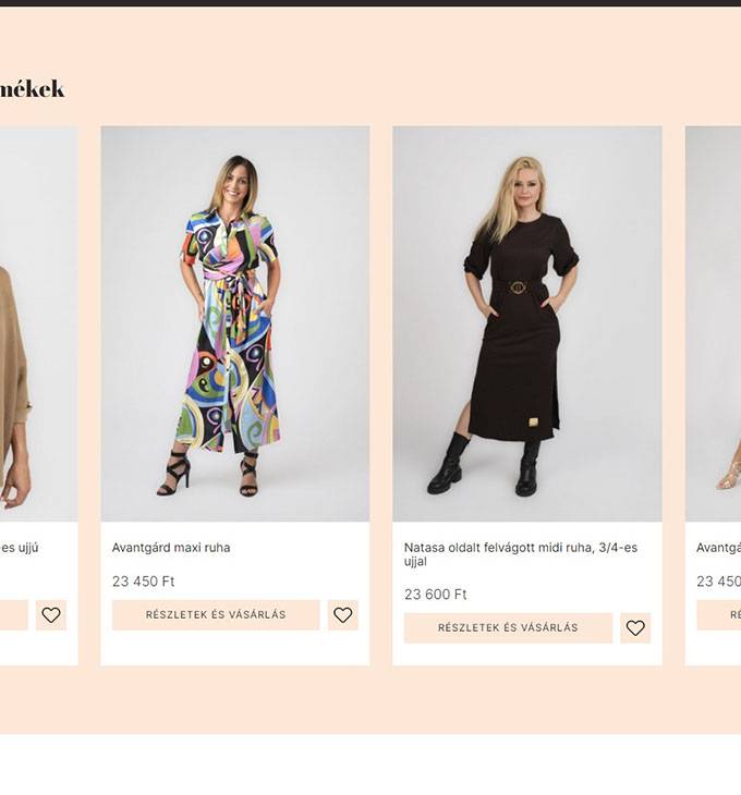 Stellyboutique.hu - Női ruha webshop, online divat bolt - reszponzív webáruház készítés