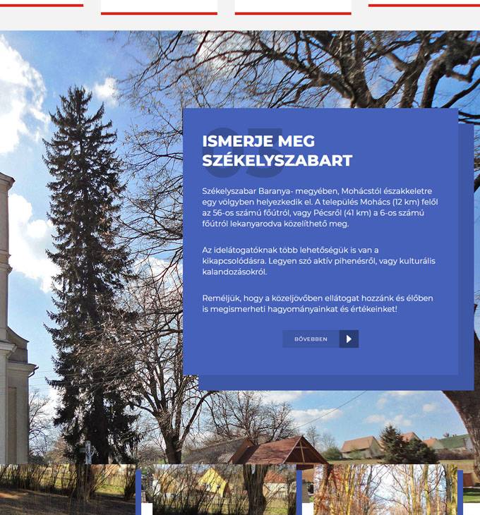 Szekelyszabar.hu - Székelyszabar település honlapja - reszponzív honlapkészítés