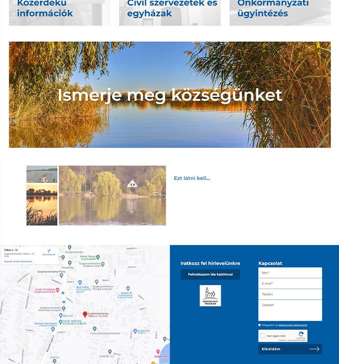 Szigetszentmarton.hu - Szigetszentmárton hivatalos honlapja - reszponzív honlapkészítés