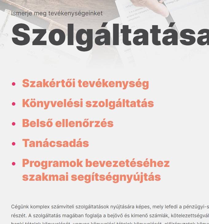 Szkkidata.hu - Számviteli, könyvelési szolgáltatások - reszponzív honlapkészítés