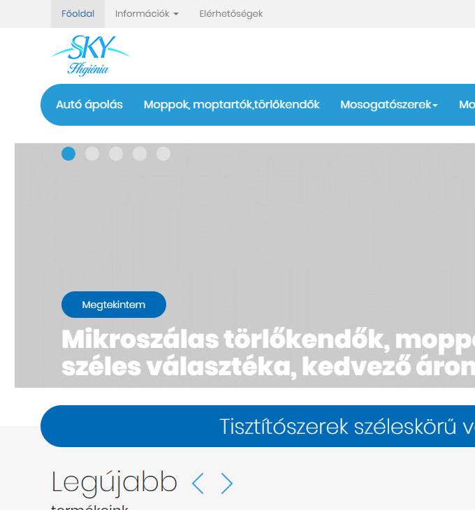 Titsztitoszerpiac.hu - széleskörű tisztítószerek - reszponzív webáruház készítés