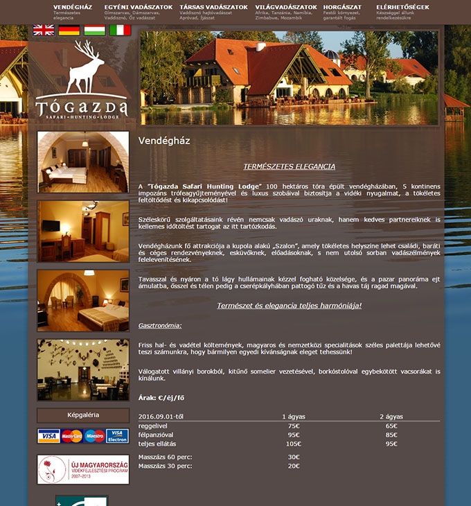 togazdasafari.hu weboldal készítés