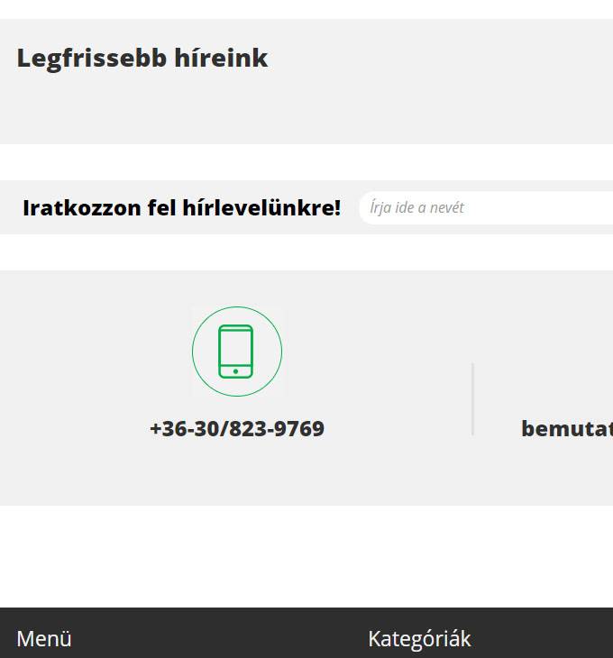 Vertexbutor.shop reszponzív bútor webáruház készítése