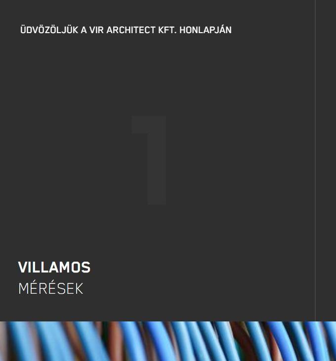 Virarchitect.hu - villanyszerelés, villamos mérések - reszponzív honlap készítés