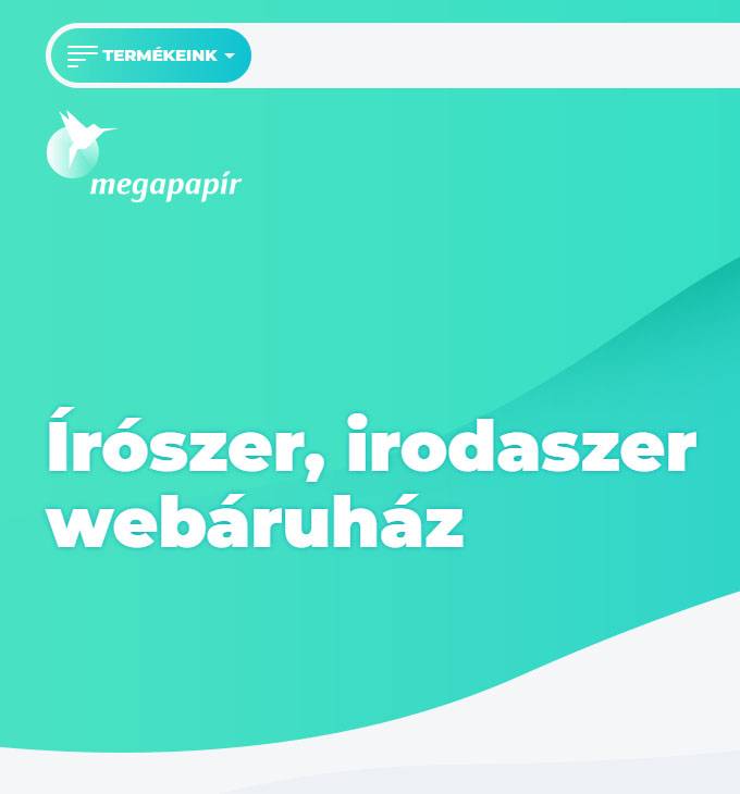 Webshop.megapapir.hu - írószer, irodaszer - reszponzív webáruház készítés